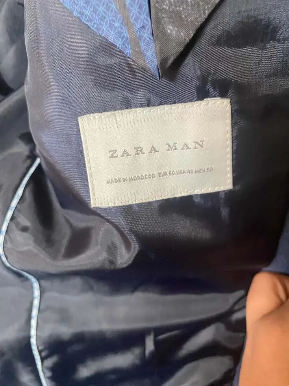 Zara man blue